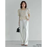 ふくれジャカードペプラムトップス | Re:EDIT | 詳細画像15 