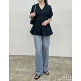 タックフレアーキーネックブラウス | Re:EDIT | 詳細画像11 