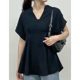 タックフレアーキーネックブラウス | Re:EDIT | 詳細画像12 