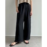 ブラック(001) | シアータックワイドパンツ | Re:EDIT