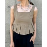 [2024 SUMMER COLLECTION]タックプリーツペプラムビスチェ | Re:EDIT | 詳細画像17 