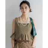 [2024 SUMMER COLLECTION]タックプリーツペプラムビスチェ | Re:EDIT | 詳細画像3 