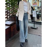 サイドフリンジワイドストレートデニム | Re:EDIT | 詳細画像40