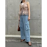 コットンデニムサイドポケットカーゴパンツ | Re:EDIT | 詳細画像11