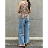 コットンデニムサイドポケットカーゴパンツ | Re:EDIT | 詳細画像12