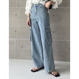 コットンデニムサイドポケットカーゴパンツ | Re:EDIT | 詳細画像17