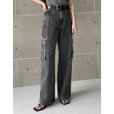 コットンデニムサイドポケットカーゴパンツ | Re:EDIT | 詳細画像3