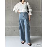 コットンデニムサイドポケットカーゴパンツ | Re:EDIT | 詳細画像21