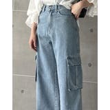 コットンデニムサイドポケットカーゴパンツ | Re:EDIT | 詳細画像22