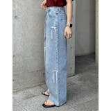 リボン付きコットンルーズワイドデニムパンツ | Re:EDIT | 詳細画像22 