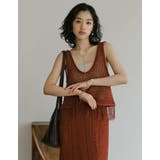 [2024 SUMMER PRE ORDER]メッシュニットフリンジトップス | Re:EDIT | 詳細画像6 