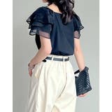 [着た瞬間ひんやり][接触冷感]2WAYシアーパフオフショルトップス | Re:EDIT | 詳細画像11 