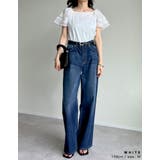 [着た瞬間ひんやり][接触冷感]2WAYシアーパフオフショルトップス | Re:EDIT | 詳細画像6 