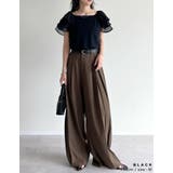 [着た瞬間ひんやり][接触冷感]2WAYシアーパフオフショルトップス | Re:EDIT | 詳細画像6 