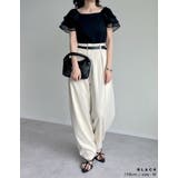 [着た瞬間ひんやり][接触冷感]2WAYシアーパフオフショルトップス | Re:EDIT | 詳細画像10 