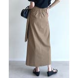 [低身長サイズ有]リネン混ウエストリボンナロースカート | Re:EDIT | 詳細画像11 