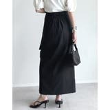 [低身長サイズ有]リネン混ウエストリボンナロースカート | Re:EDIT | 詳細画像7 