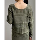 [前後2WAY］かぎ針ニットリボントップスカーディガン | Re:EDIT | 詳細画像14 