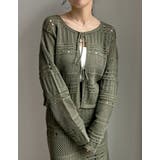 [前後2WAY］かぎ針ニットリボントップスカーディガン | Re:EDIT | 詳細画像16 