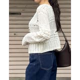 [前後2WAY］かぎ針ニットリボントップスカーディガン | Re:EDIT | 詳細画像25 