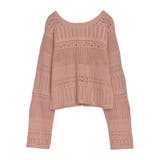 [前後2WAY］かぎ針ニットリボントップスカーディガン | Re:EDIT | 詳細画像35 