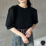 [STORYコラボ]シャツ袖ドッキングボリュームスリーブTシャツ | Re:EDIT | 詳細画像1 