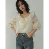 ラッフルフリルカラーリボンブラウス | Re:EDIT | 詳細画像10