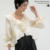 ラッフルフリルカラーリボンブラウス | Re:EDIT | 詳細画像1