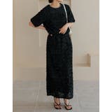 [低身長サイズ有]フラワージャガードスカート | Re:EDIT | 詳細画像11 