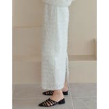 [低身長サイズ有]フラワージャガードスカート | Re:EDIT | 詳細画像16 