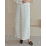 [低身長サイズ有]フラワージャガードスカート | Re:EDIT | 詳細画像4 