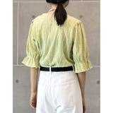 フリンジカットジャガードキャンディースリーブトップス | Re:EDIT | 詳細画像15