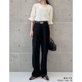 フリンジカットジャガードキャンディースリーブトップス | Re:EDIT | 詳細画像10