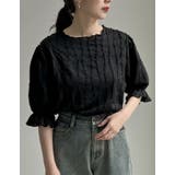 フリンジカットジャガードキャンディースリーブトップス | Re:EDIT | 詳細画像21