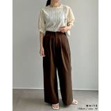 フリンジカットジャガードキャンディースリーブトップス | Re:EDIT | 詳細画像26