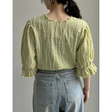 フリンジカットジャガードキャンディースリーブトップス | Re:EDIT | 詳細画像33