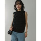 サイドリボンギャザーチュールトップス | Re:EDIT | 詳細画像2