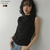 サイドリボンギャザーチュールトップス | Re:EDIT | 詳細画像1