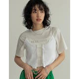 ホワイト(002) | [2024 SUMMER COLLECTION]レースネックリボンキャミソール | Re:EDIT