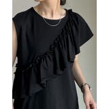 [接触冷感]フリルタスキデザインアシンメトリータンクトップ | Re:EDIT | 詳細画像12 