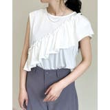 [接触冷感]フリルタスキデザインアシンメトリータンクトップ | Re:EDIT | 詳細画像24 