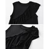 [接触冷感]フリルタスキデザインアシンメトリータンクトップ | Re:EDIT | 詳細画像25 