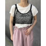 [2024 SUMMER COLLECTION]メッシュ編みニットショートキャミ… | Re:EDIT | 詳細画像23 