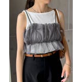 [Maki×Re:EDIT][Makiコラボ]チュールギャザービスチェ | Re:EDIT | 詳細画像23 