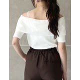 オーガンジードッキングリブオフショルトップス | Re:EDIT | 詳細画像11