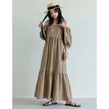 [新色追加][低身長サイズ有]パフスリーブティアードワンピース | Re:EDIT | 詳細画像2 