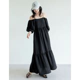 [新色追加][低身長サイズ有]パフスリーブティアードワンピース | Re:EDIT | 詳細画像5 