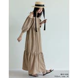 [新色追加][低身長サイズ有]パフスリーブティアードワンピース | Re:EDIT | 詳細画像8 