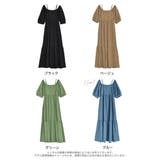 [新色追加][低身長サイズ有]パフスリーブティアードワンピース | Re:EDIT | 詳細画像18 