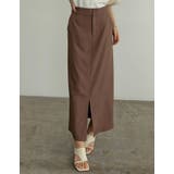 リネンライクスリットナロースカート | Re:EDIT | 詳細画像3